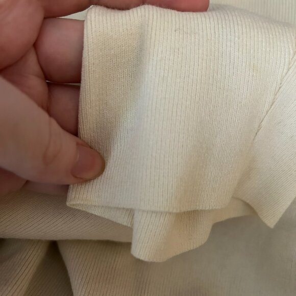 Coldwater Creek XL Cream Button Front Cardigan Sweater EUC Soft Knit - Picture 7 of 10